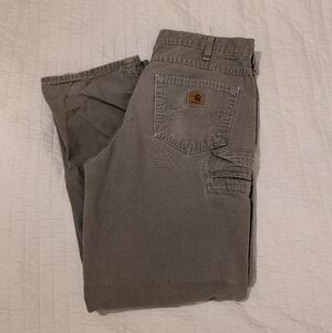 Carhartt Men's Cargo Pants in Gray/Khaki